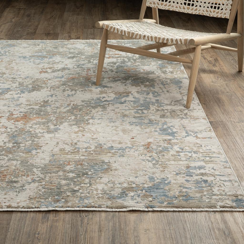 Oriental Weavers Soho SOH03 Beige Rectangle Indoor Area Rug Abstract Pattern-