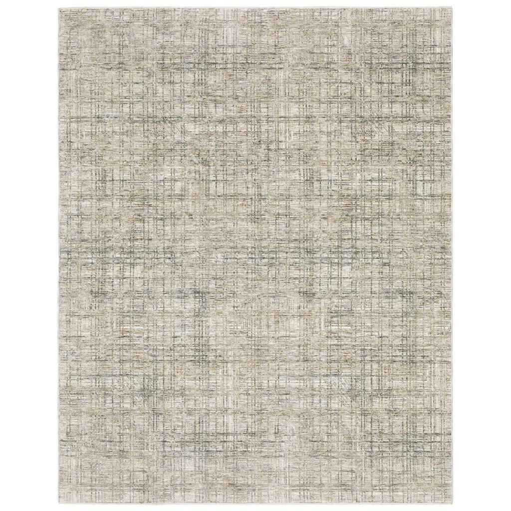 Oriental Weavers Soho SOH05 Beige Rectangle Indoor Area Rug Abstract Pattern-