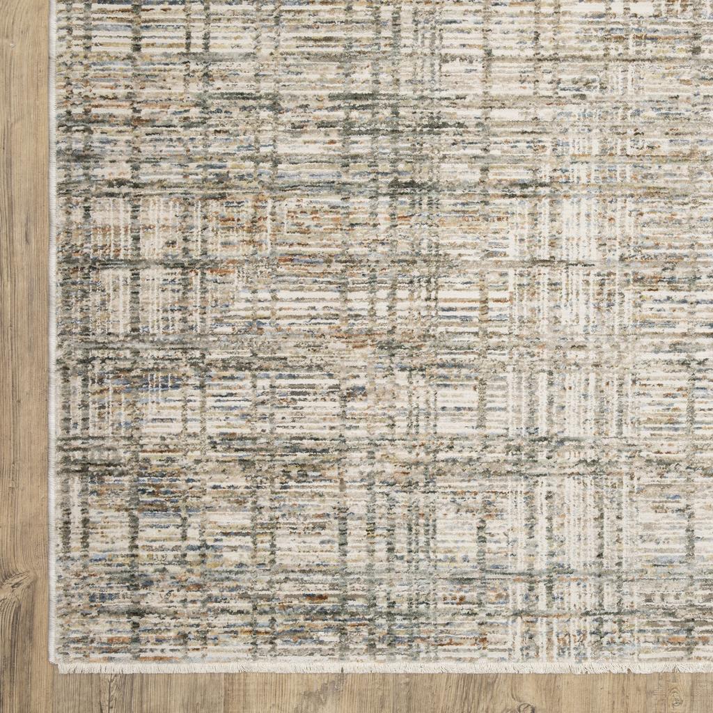 Oriental Weavers Soho SOH05 Beige Rectangle Indoor Area Rug Abstract Pattern-