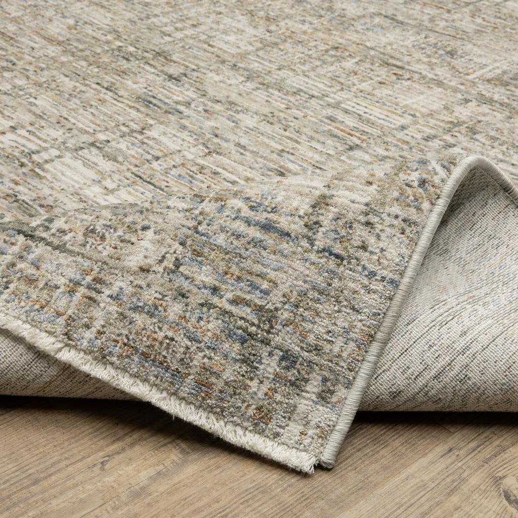 Oriental Weavers Soho SOH05 Beige Rectangle Indoor Area Rug Abstract Pattern-