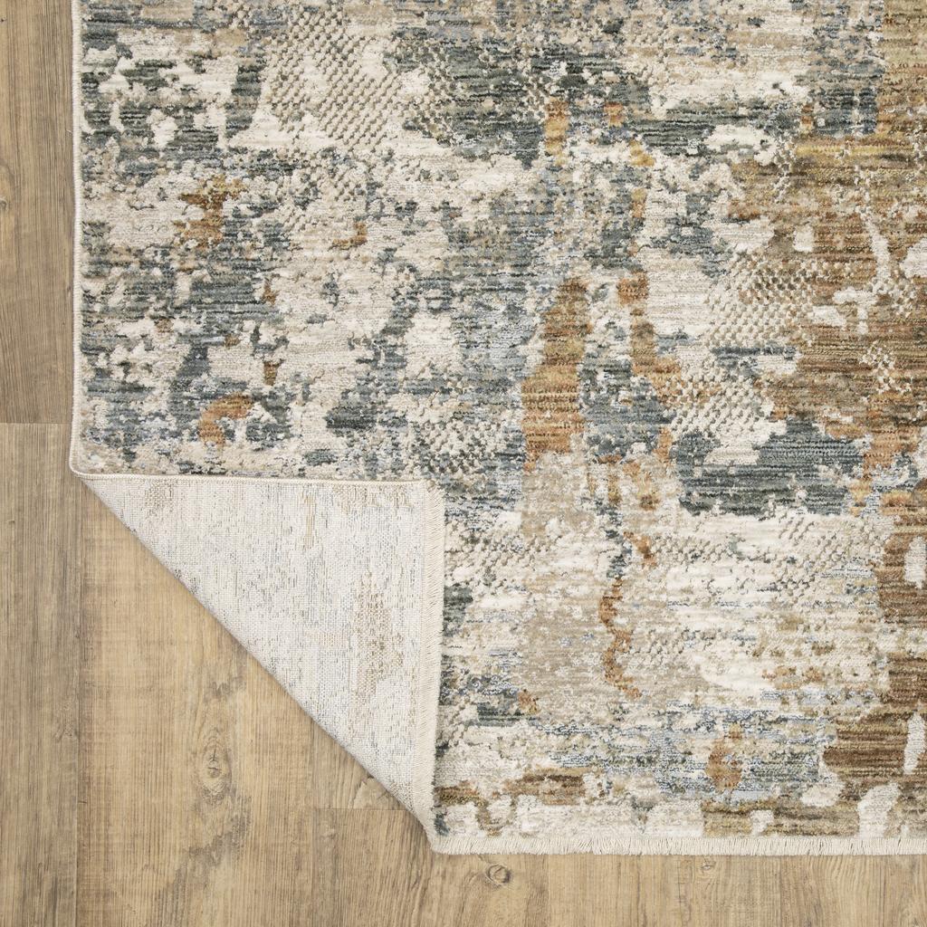 Oriental Weavers Soho SOH08 Beige Rectangle Indoor Area Rug Abstract Pattern-