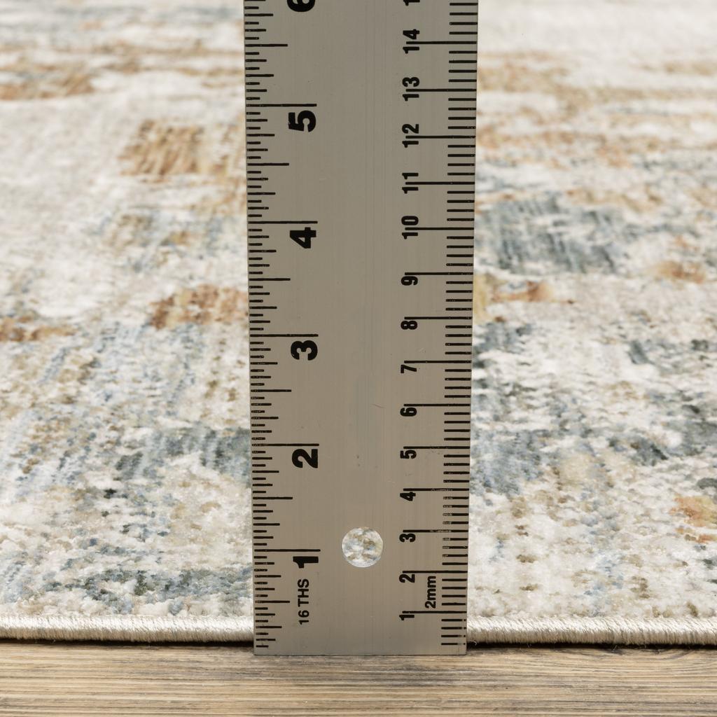 Oriental Weavers Soho SOH08 Beige Rectangle Indoor Area Rug Abstract Pattern-