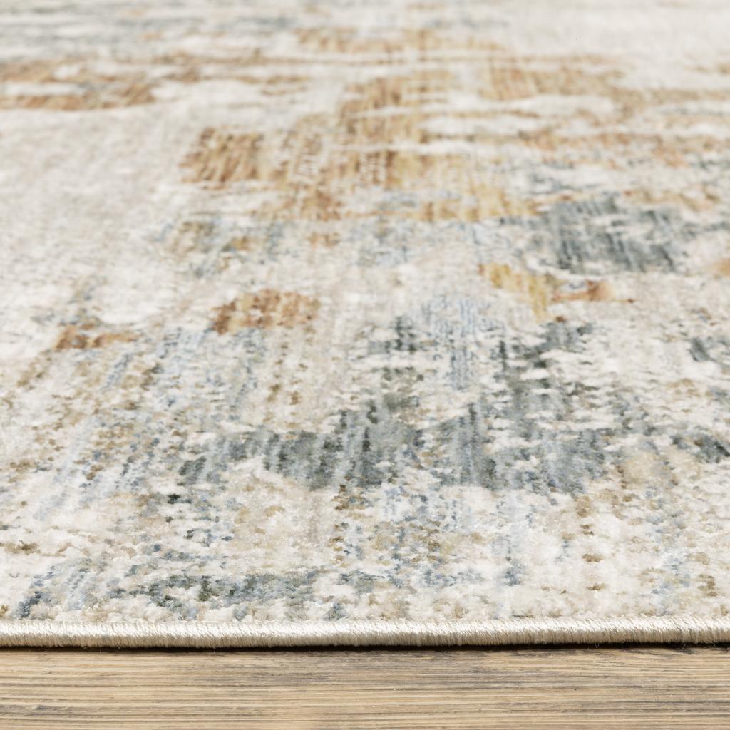 Oriental Weavers Soho SOH08 Beige Rectangle Indoor Area Rug Abstract Pattern-