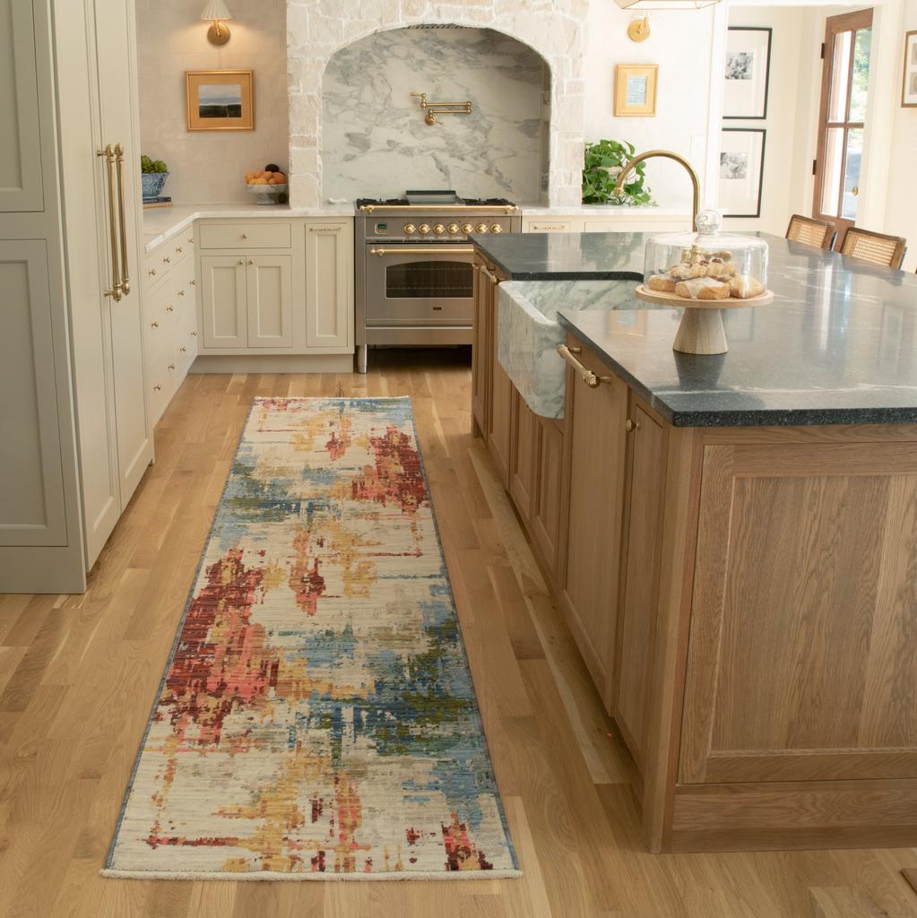 Oriental Weavers Soleri SOL01 Beige Rectangle Indoor Runner Abstract Pattern-