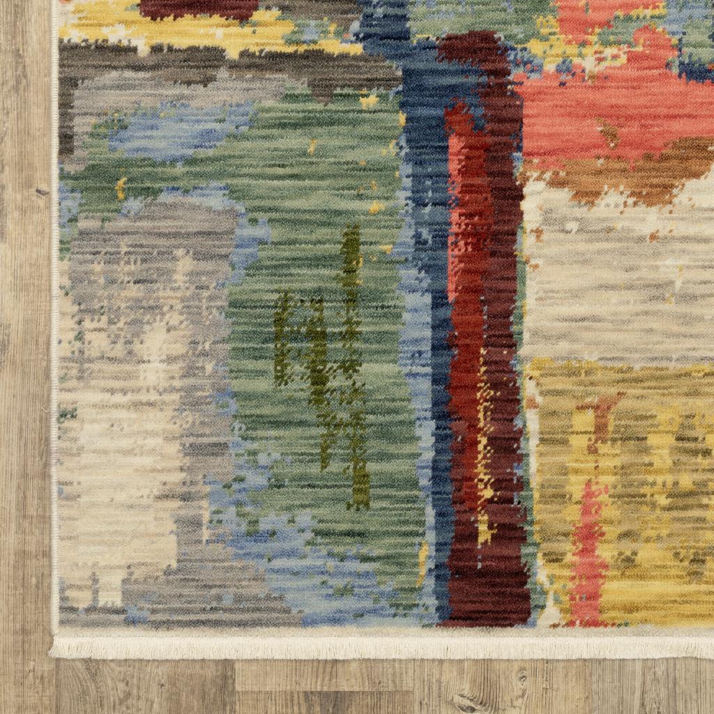 Oriental Weavers Soleri SOL02 Multi Rectangle Indoor Area Rug Abstract Pattern-