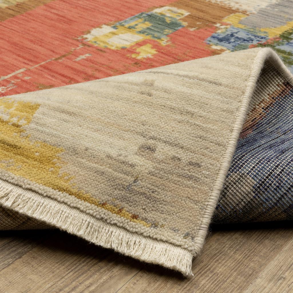 Oriental Weavers Soleri SOL02 Multi Rectangle Indoor Area Rug Abstract Pattern-