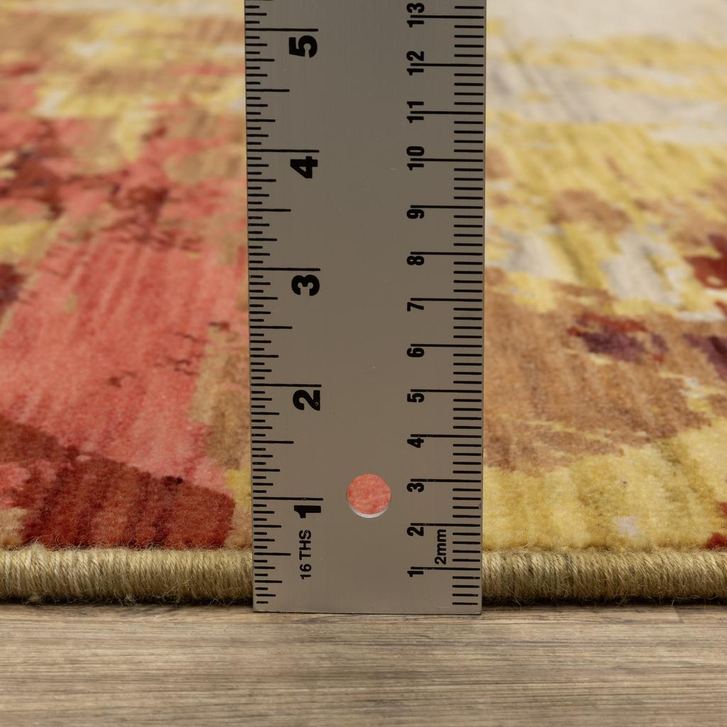 Oriental Weavers Soleri SOL04 Beige Rectangle Indoor Area Rug Abstract Pattern-