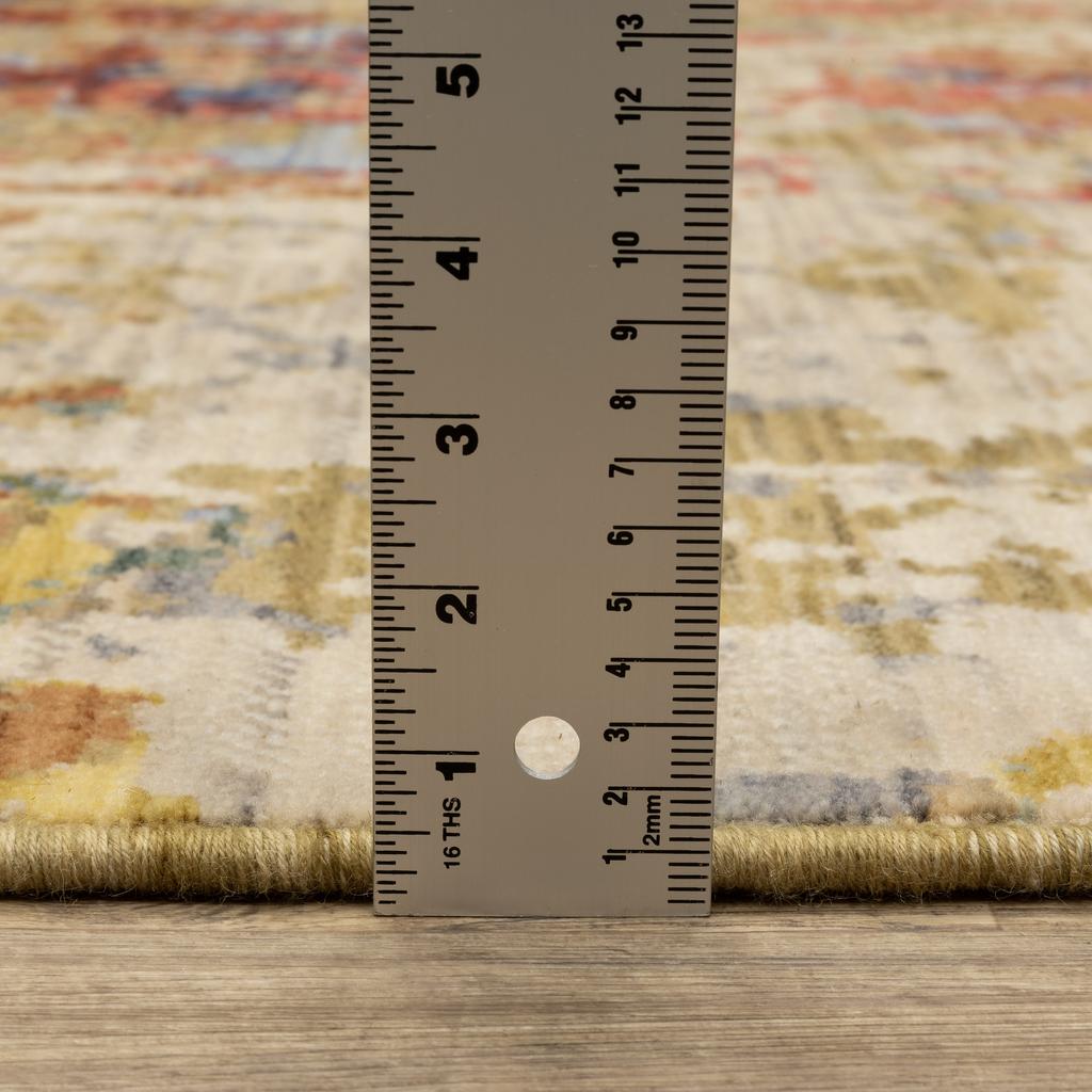 Oriental Weavers Soleri SOL06 Beige Rectangle Indoor Runner Abstract Pattern-