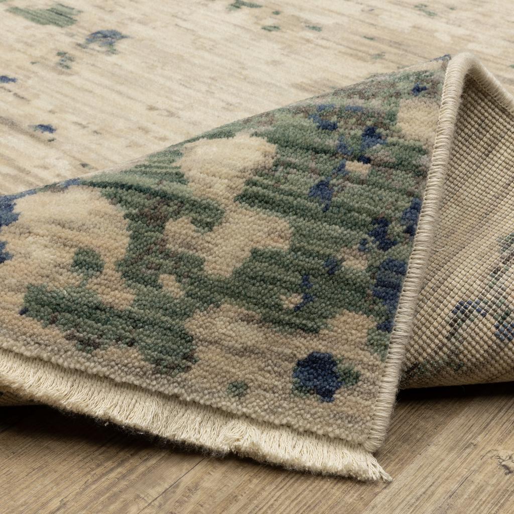 Oriental Weavers Soleri SOL08 Beige Rectangle Indoor Area Rug Abstract Pattern-