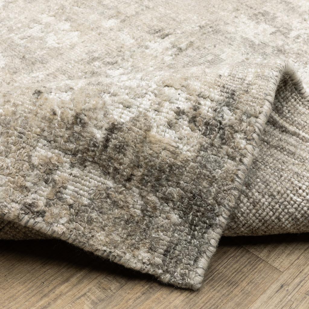 Oriental Weavers Solstice SLS01 Grey Rectangle Indoor Area Rug Abstract Pattern-