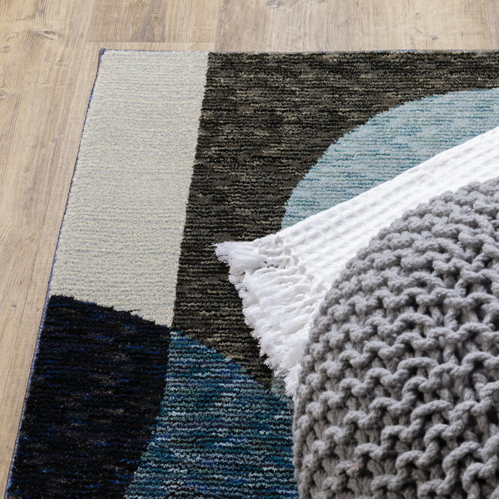 Oriental Weavers Strada STR03 Multicolor Rectangle Indoor Runner - Contemporary Stain Resistant Medium Pile Rug with Geometric Design-