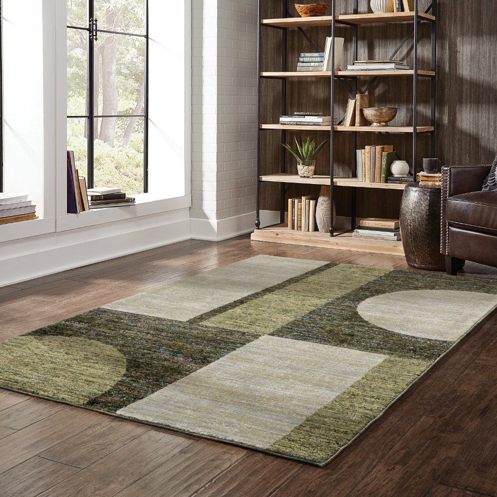 Oriental Weavers Strada STR05 Multicolor Rectangle Indoor Area Rug - Contemporary Stain Resistant Medium Pile Rug with Geometric Design