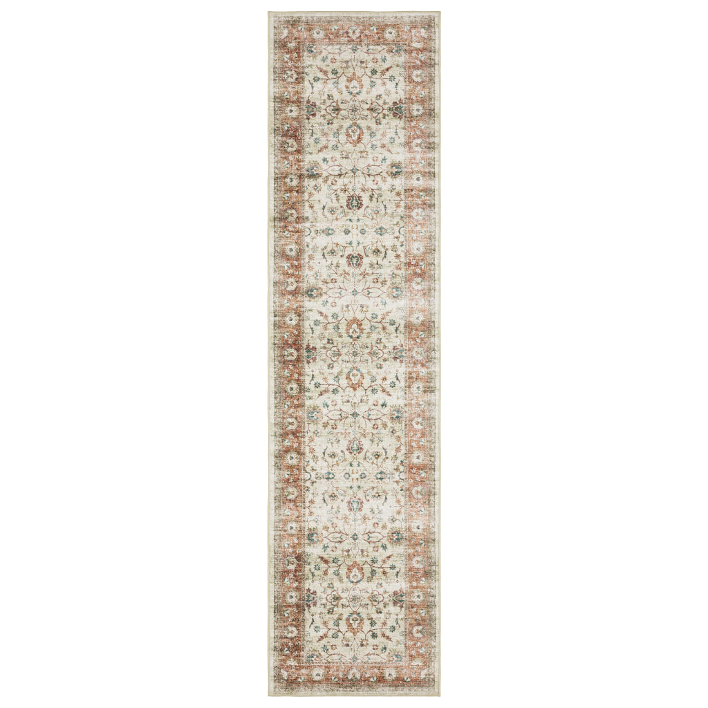 Oriental Weavers Sumter SUM03 Multicolor Rectangle Indoor Runner - Easy Care & Stain Resistant Low Pile Rug with Oriental Design-