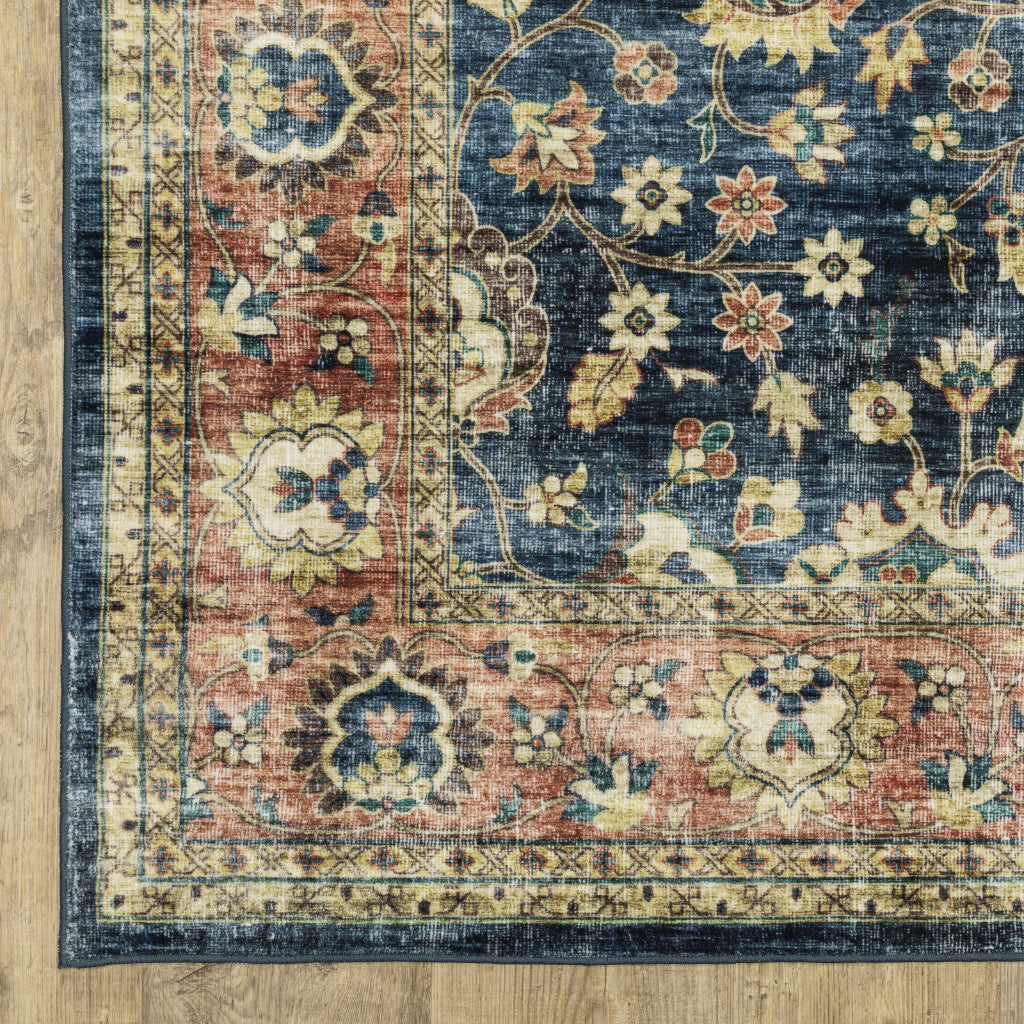 Oriental Weavers Sumter SUM04 Multicolor Rectangle Indoor Runner - Easy Care &amp; Stain Resistant Low Pile Rug with Oriental Design