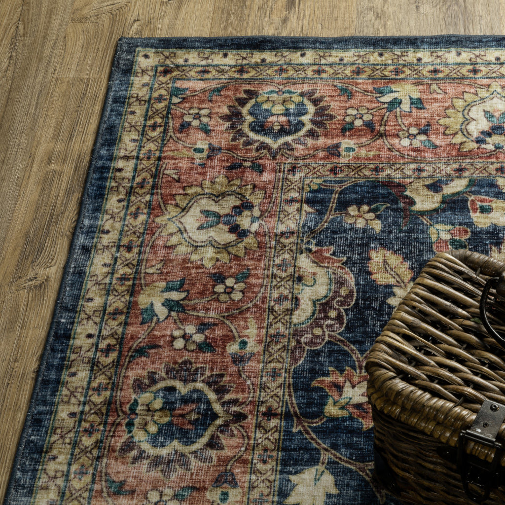 Oriental Weavers Sumter SUM04 Multicolor Rectangle Indoor Runner - Easy Care &amp; Stain Resistant Low Pile Rug with Oriental Design