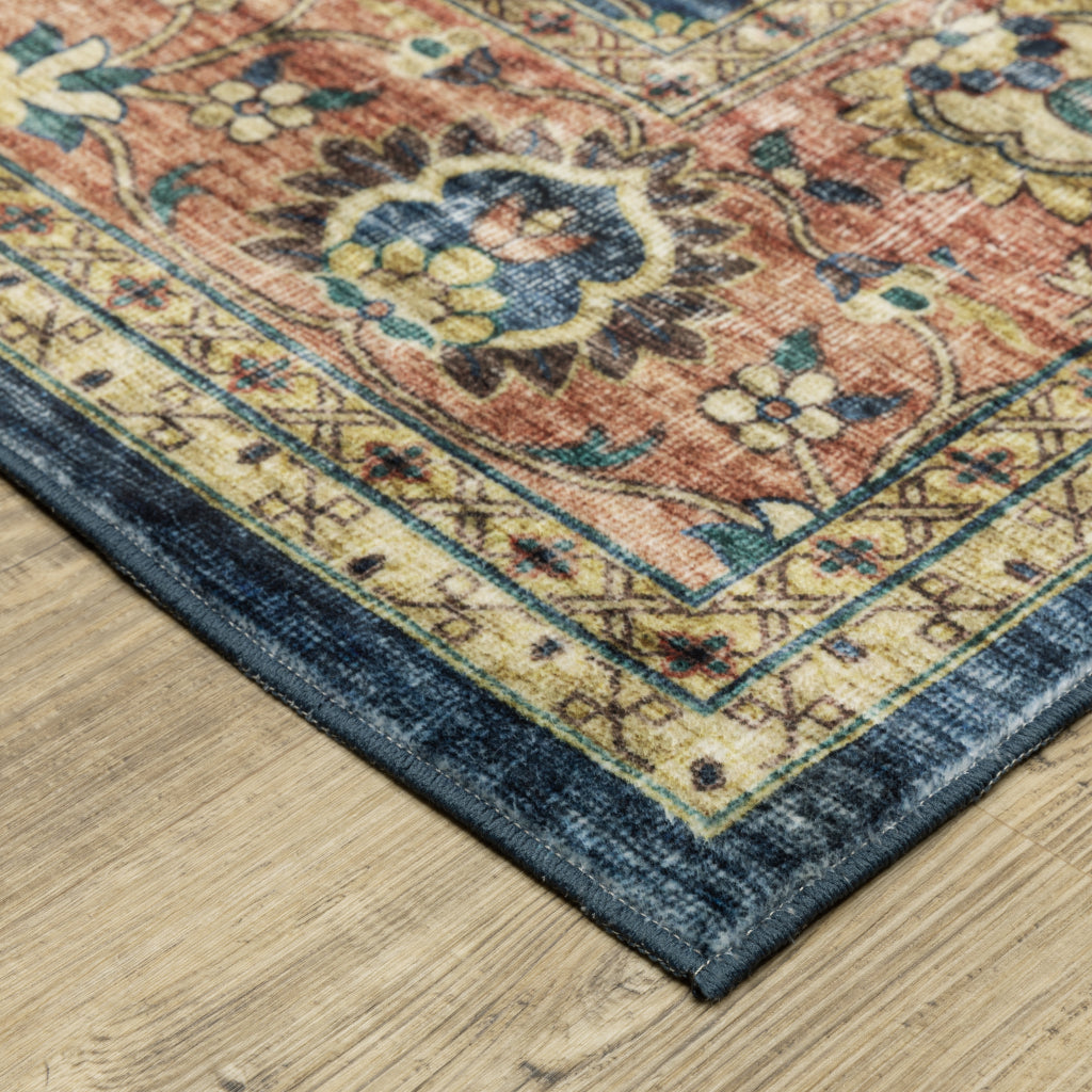 Oriental Weavers Sumter SUM04 Multicolor Rectangle Indoor Runner - Easy Care &amp; Stain Resistant Low Pile Rug with Oriental Design