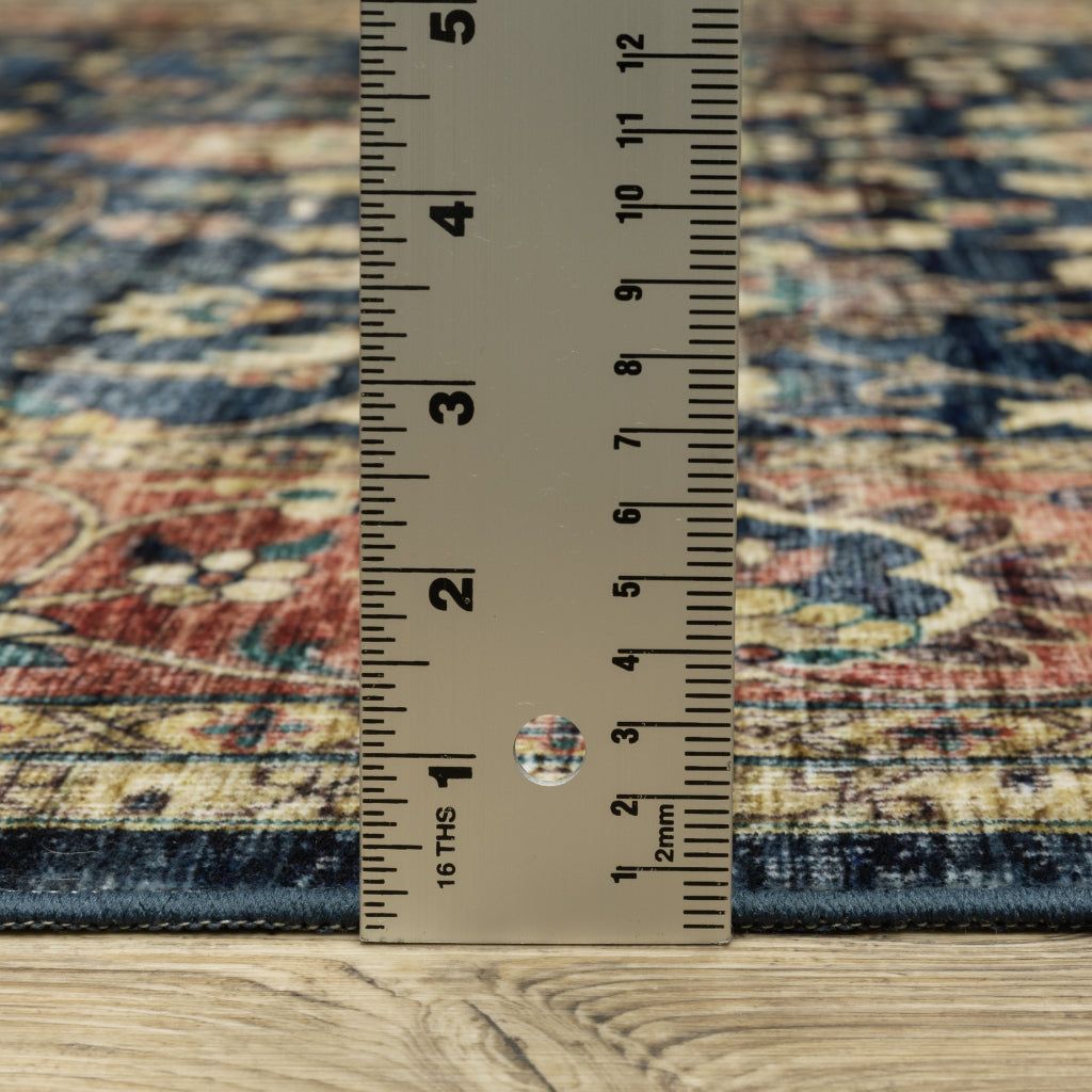 Oriental Weavers Sumter SUM04 Multicolor Rectangle Indoor Runner - Easy Care &amp; Stain Resistant Low Pile Rug with Oriental Design
