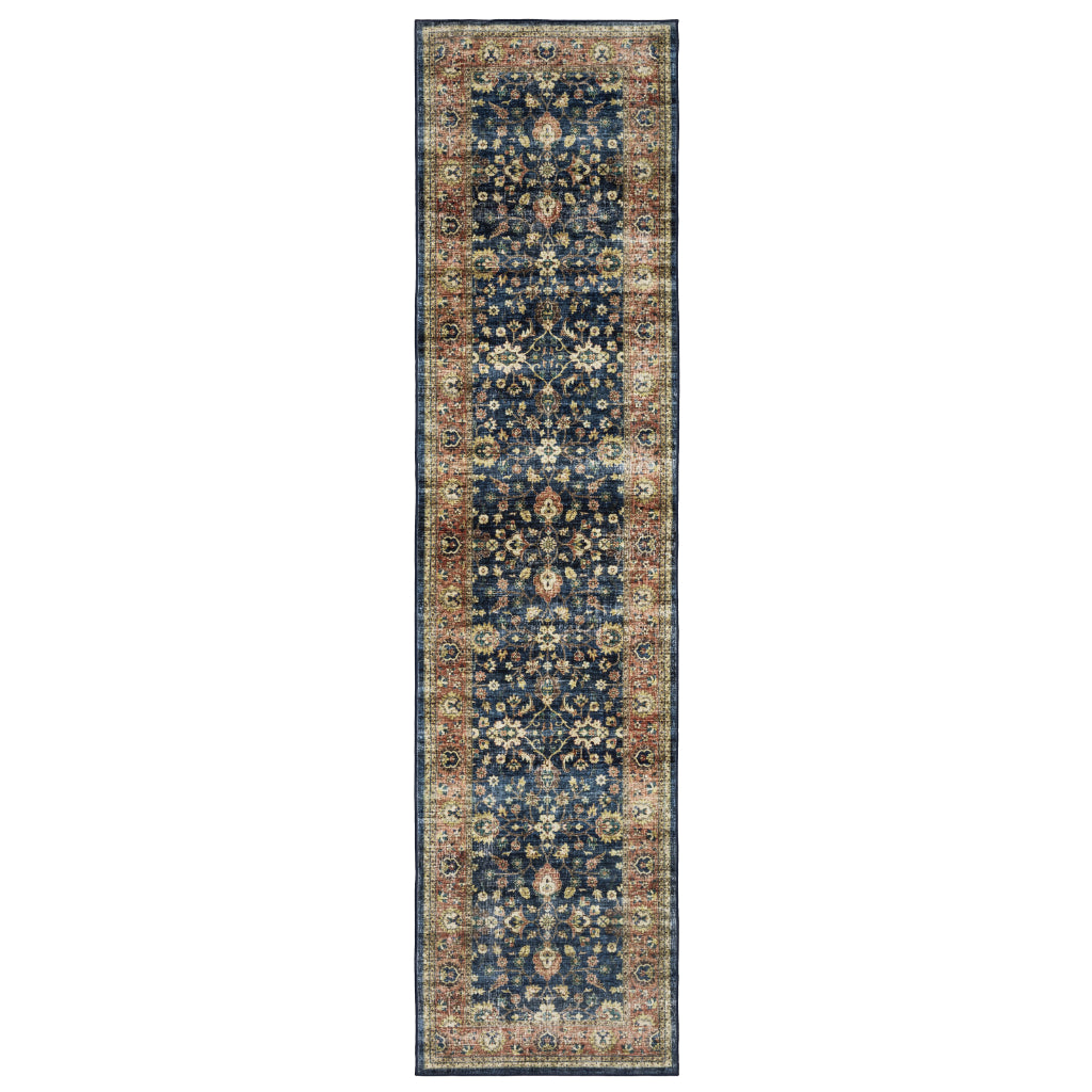 Oriental Weavers Sumter SUM04 Multicolor Rectangle Indoor Runner - Easy Care &amp; Stain Resistant Low Pile Rug with Oriental Design