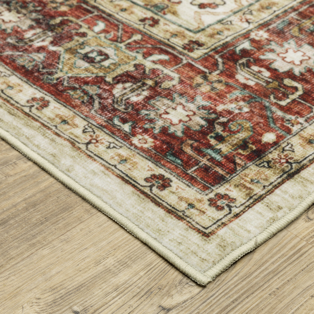 Oriental Weavers Sumter SUM05 Multicolor Rectangle Indoor Runner - Easy Care &amp; Stain Resistant Low Pile Rug with Oriental Design
