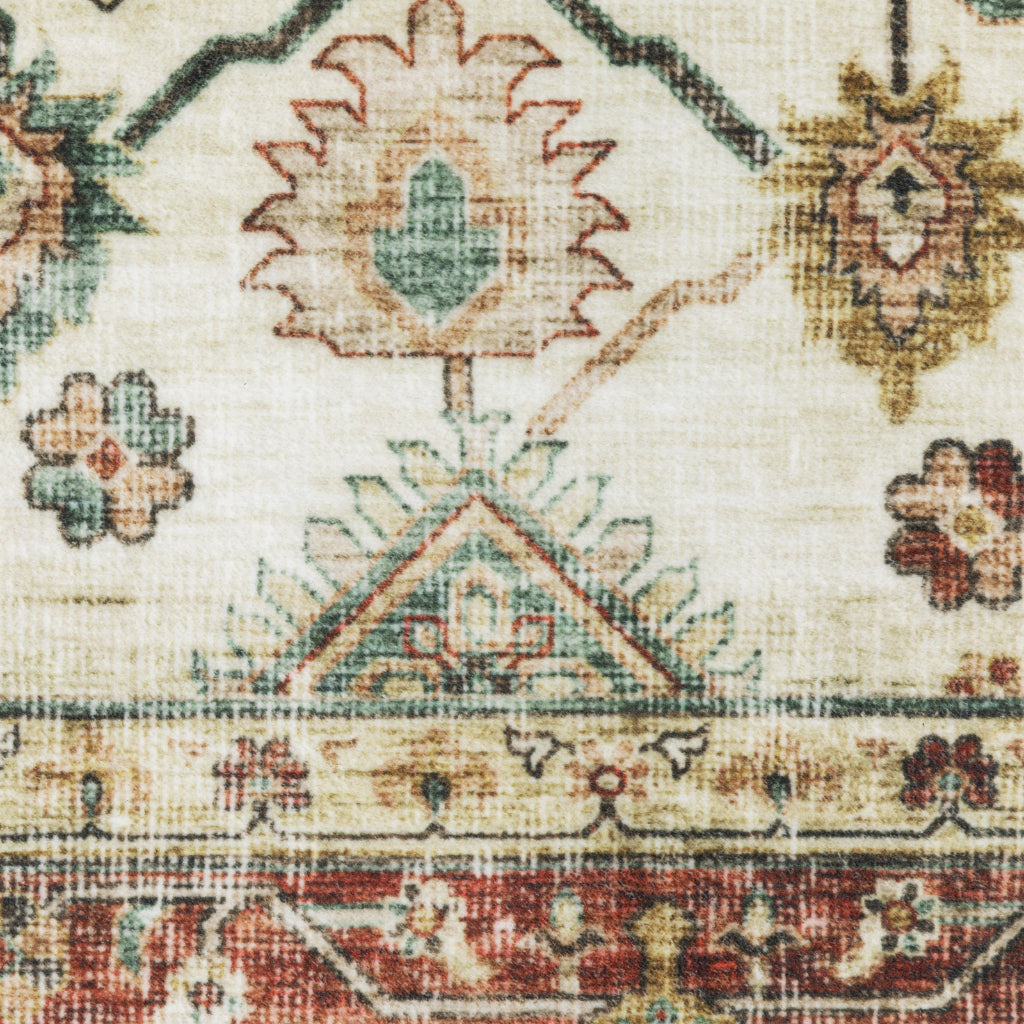 Oriental Weavers Sumter SUM05 Multicolor Rectangle Indoor Area Rug - Easy Care & Stain Resistant Low Pile Rug with Oriental Design-