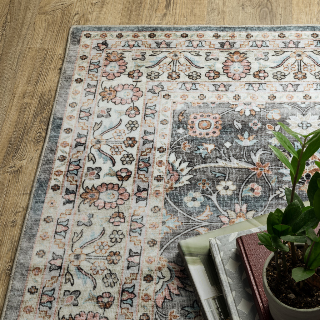 Oriental Weavers Sumter SUM07 Multicolor Rectangle Indoor Area Rug - Easy Care & Stain Resistant Low Pile Rug with Oriental Design-