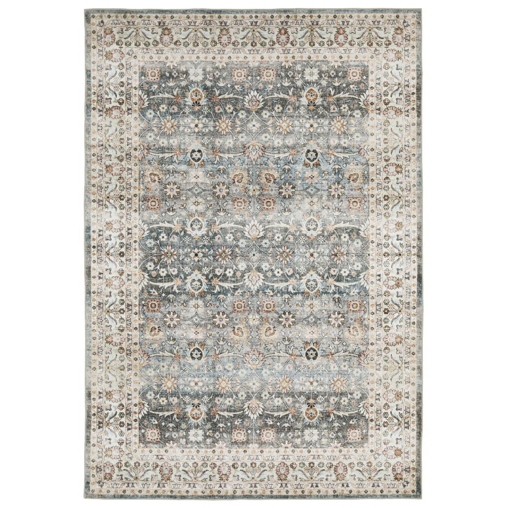 Oriental Weavers Sumter SUM07 Multicolor Rectangle Indoor Area Rug - Easy Care & Stain Resistant Low Pile Rug with Oriental Design-