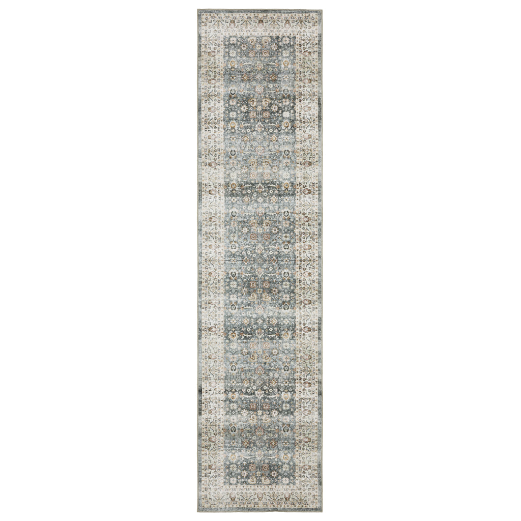 Oriental Weavers Sumter SUM07 Multicolor Rectangle Indoor Runner - Easy Care &amp; Stain Resistant Low Pile Rug with Oriental Design