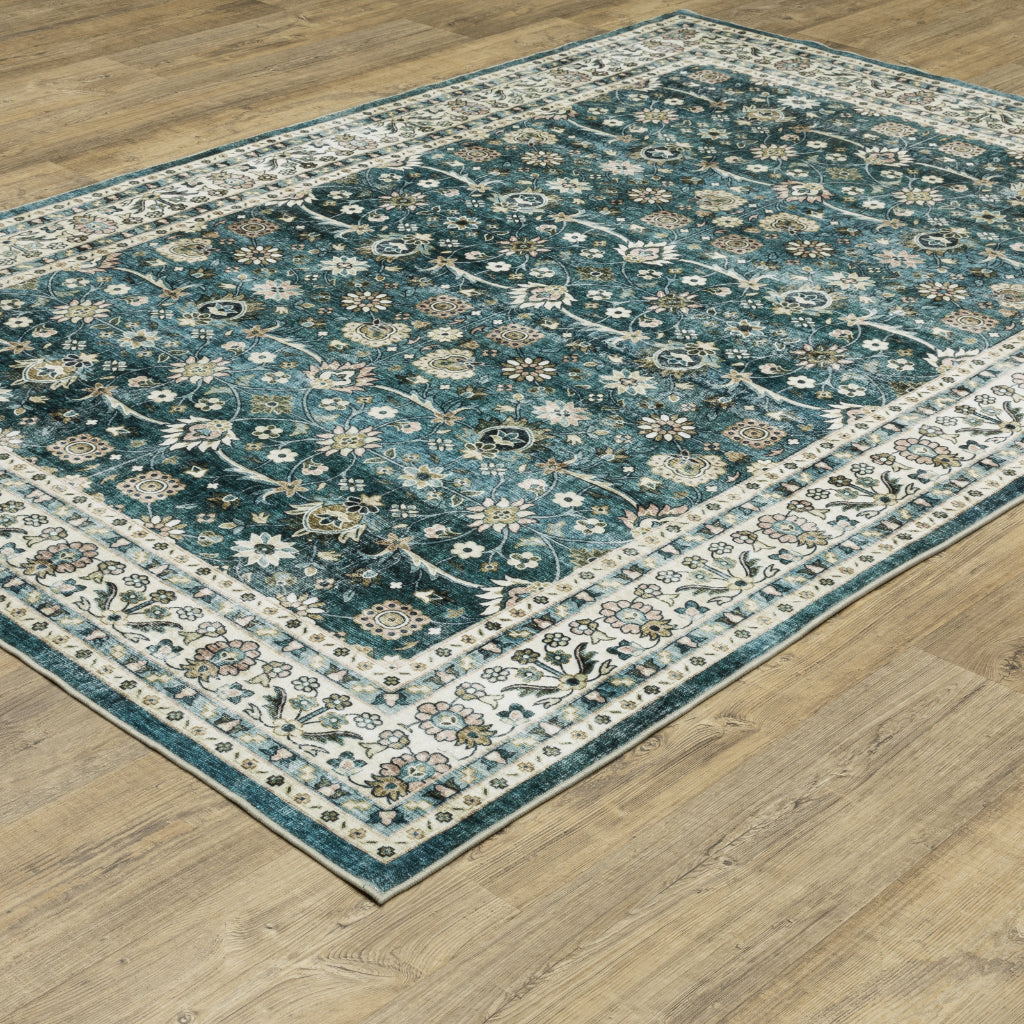Oriental Weavers Sumter SUM08 Multicolor Rectangle Indoor Area Rug - Easy Care & Stain Resistant Low Pile Rug with Oriental Design-
