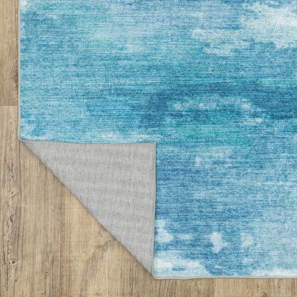 Oriental Weavers Sumter SUM10 Blue Rectangle Indoor Area Rug Abstract Pattern-