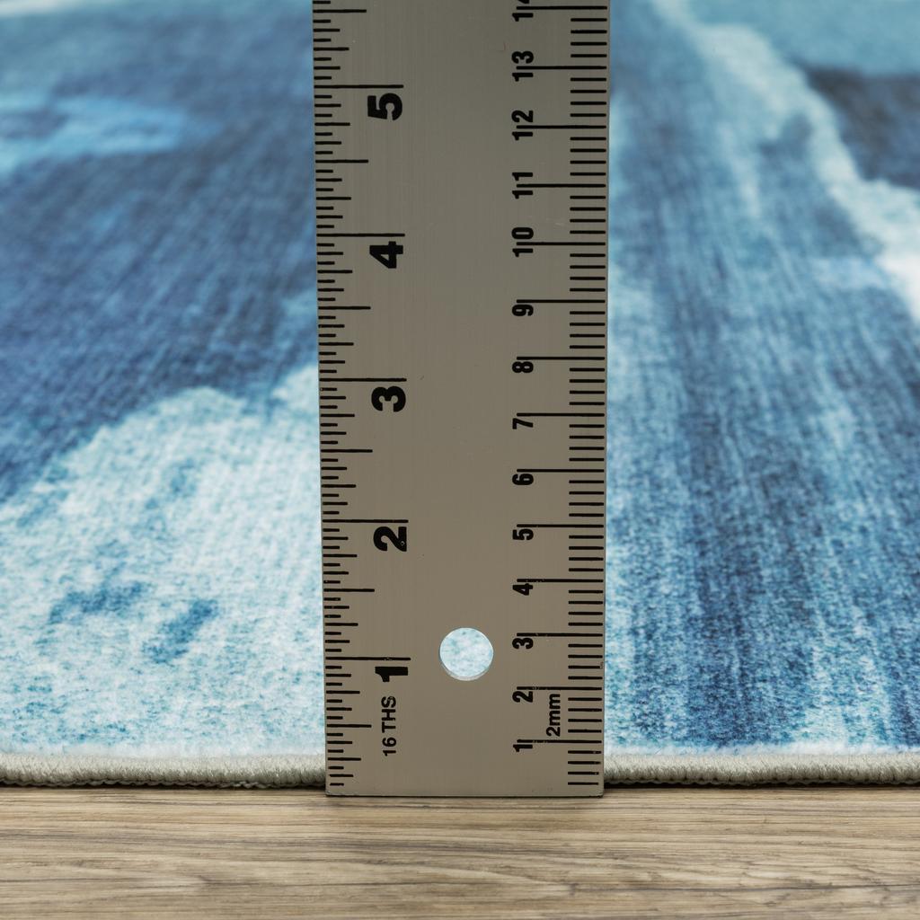 Oriental Weavers Sumter SUM10 Blue Rectangle Indoor Area Rug Abstract Pattern-