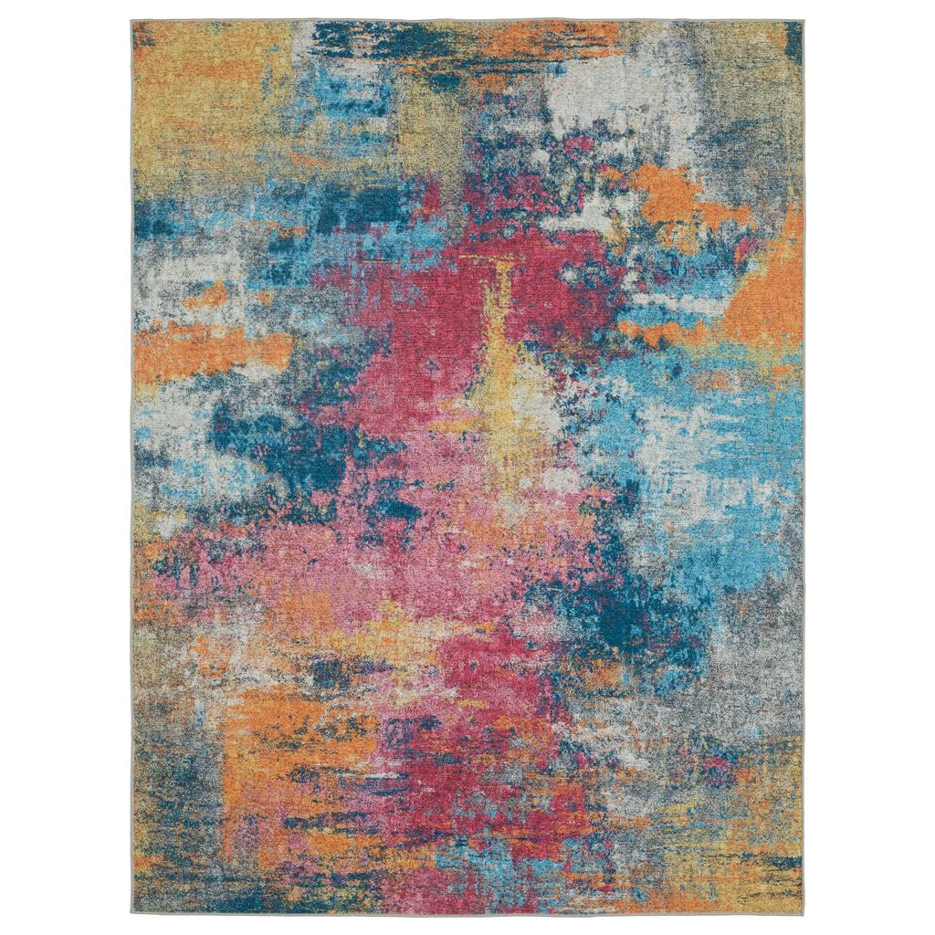 Oriental Weavers Sumter SUM11 Multi-colored Rectangle Indoor Area Rug Abstract Pattern-