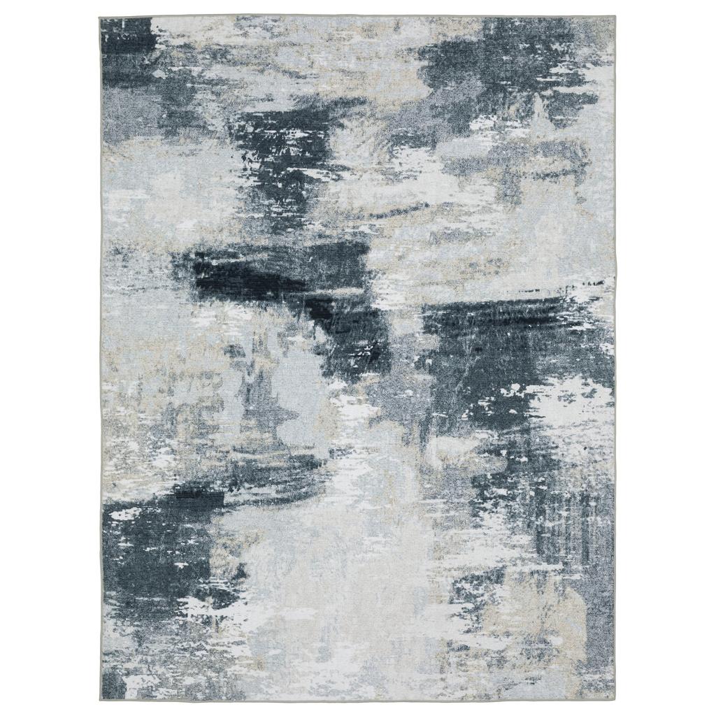 Oriental Weavers Sumter SUM12 Ivory Rectangle Indoor Area Rug Abstract Pattern-