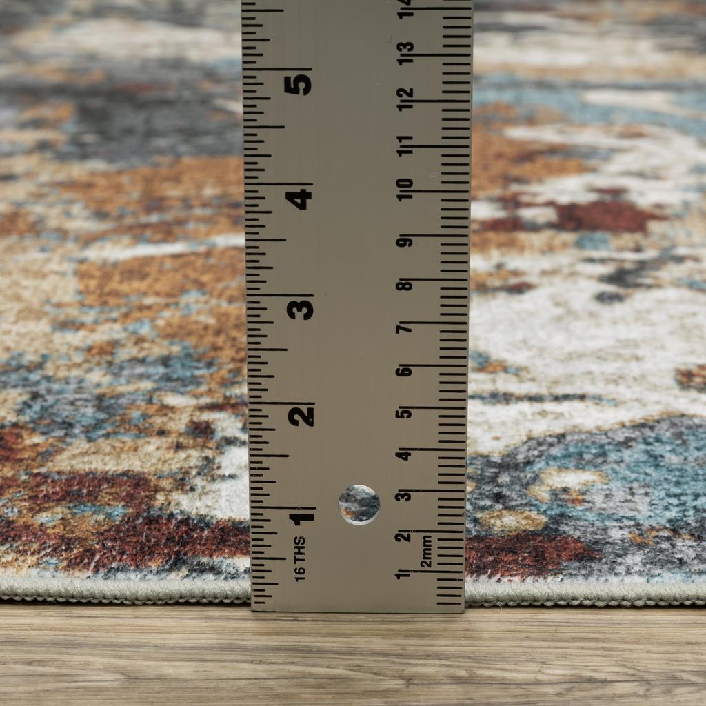 Oriental Weavers Sumter SUM13 Blue Rectangle Indoor Area Rug Abstract Pattern-