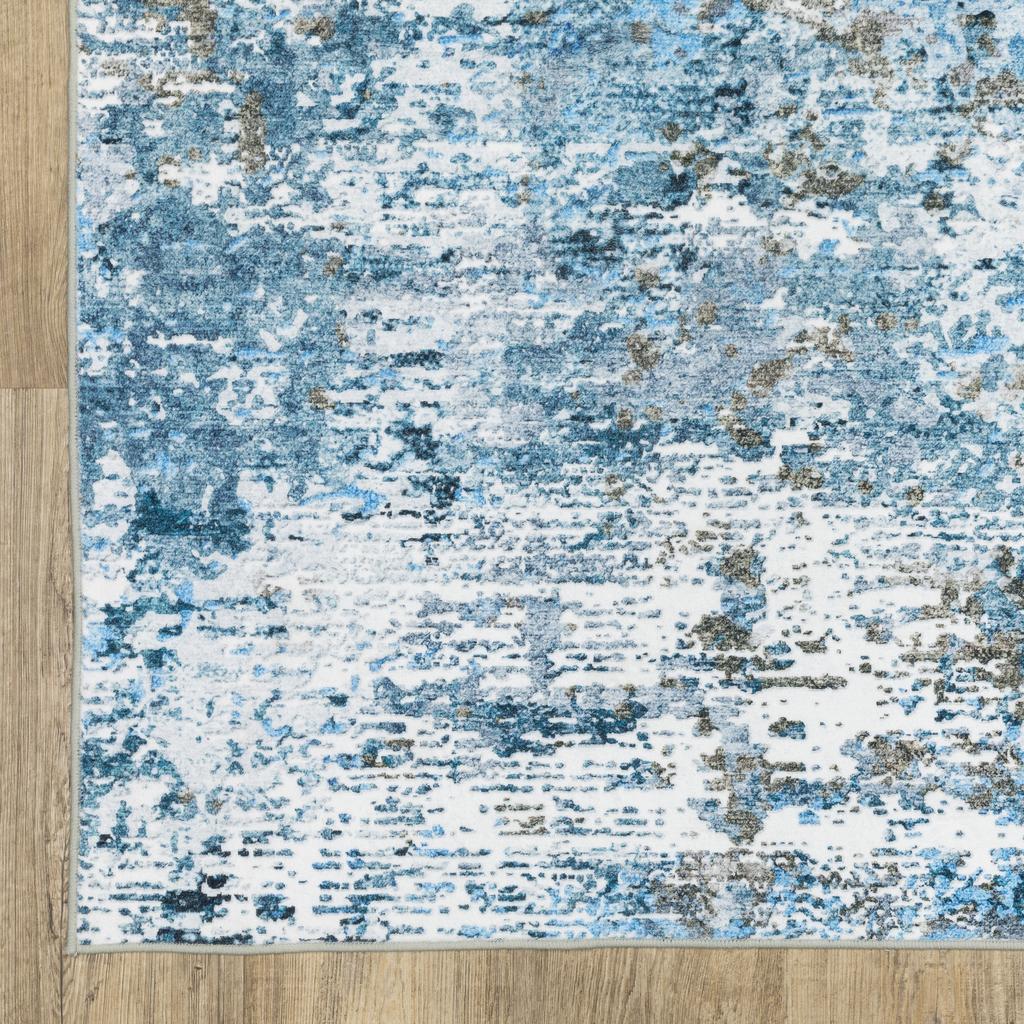 Oriental Weavers Sumter SUM14 Blue Rectangle Indoor Area Rug Abstract Pattern-