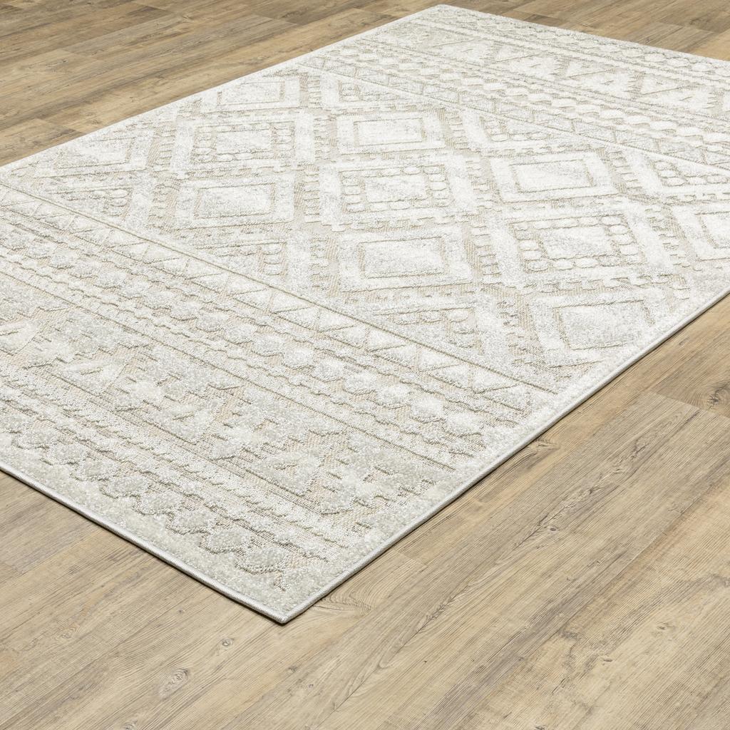 Oriental Weavers Tangier TAN01 Beige Rectangle Indoor Area Rug Southwest/Lodge Pattern-