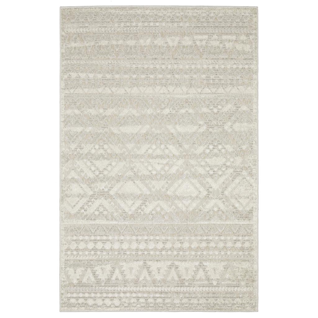 Oriental Weavers Tangier TAN01 Beige Rectangle Indoor Area Rug Southwest/Lodge Pattern-