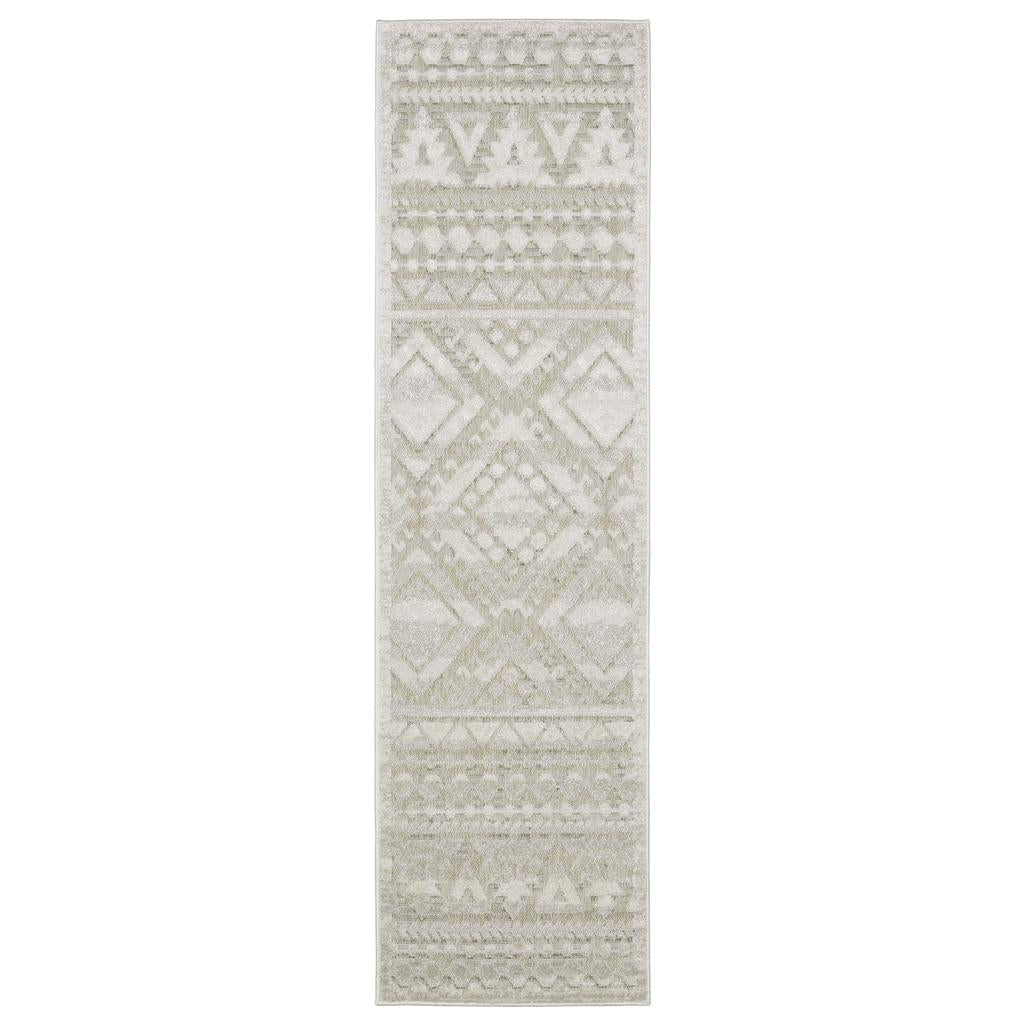 Oriental Weavers Tangier TAN01 Beige Rectangle Indoor Runner Southwest/Lodge Pattern-