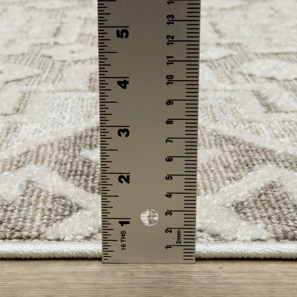 Oriental Weavers Tangier TAN03 Beige Rectangle Indoor Area Rug Southwest/Lodge Pattern-