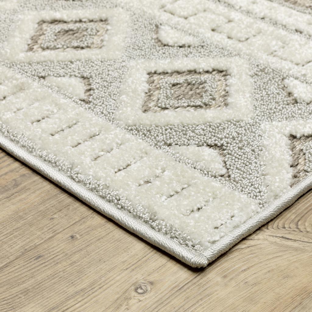 Oriental Weavers Tangier TAN06 Grey Rectangle Indoor Area Rug Southwest/Lodge Pattern-