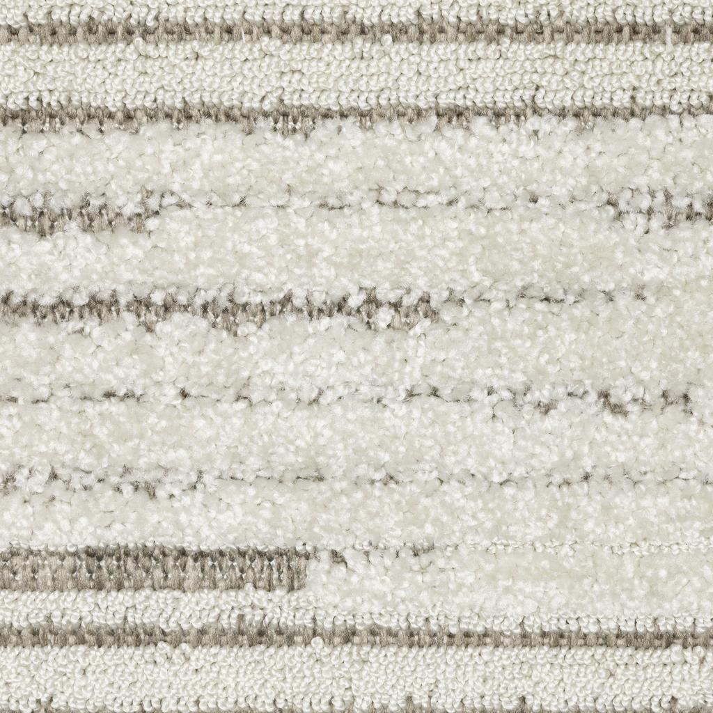 Oriental Weavers Tangier TAN07 Ivory Rectangle Indoor Area Rug Striped Pattern-