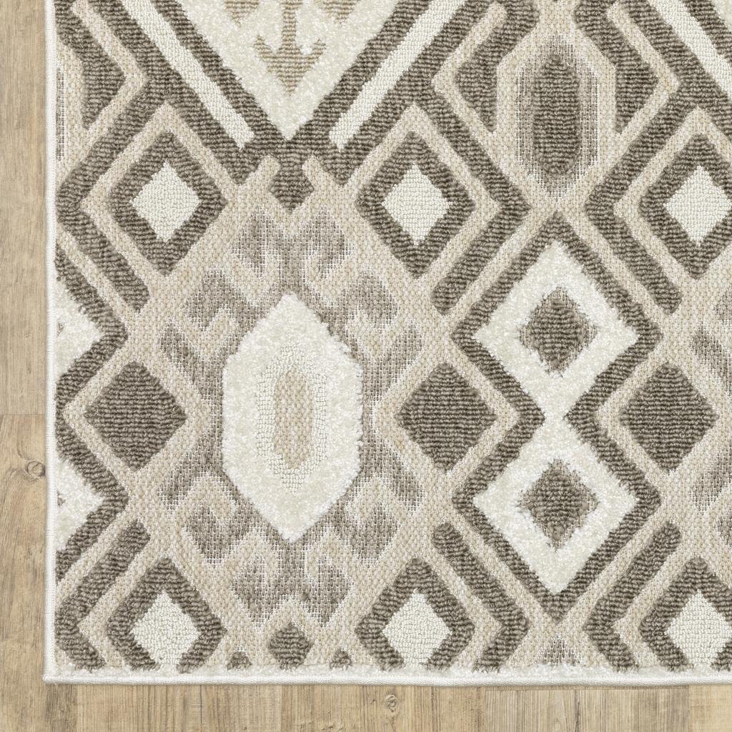 Oriental Weavers Tangier TAN10 Brown Rectangle Indoor Runner Southwest/Lodge Pattern-