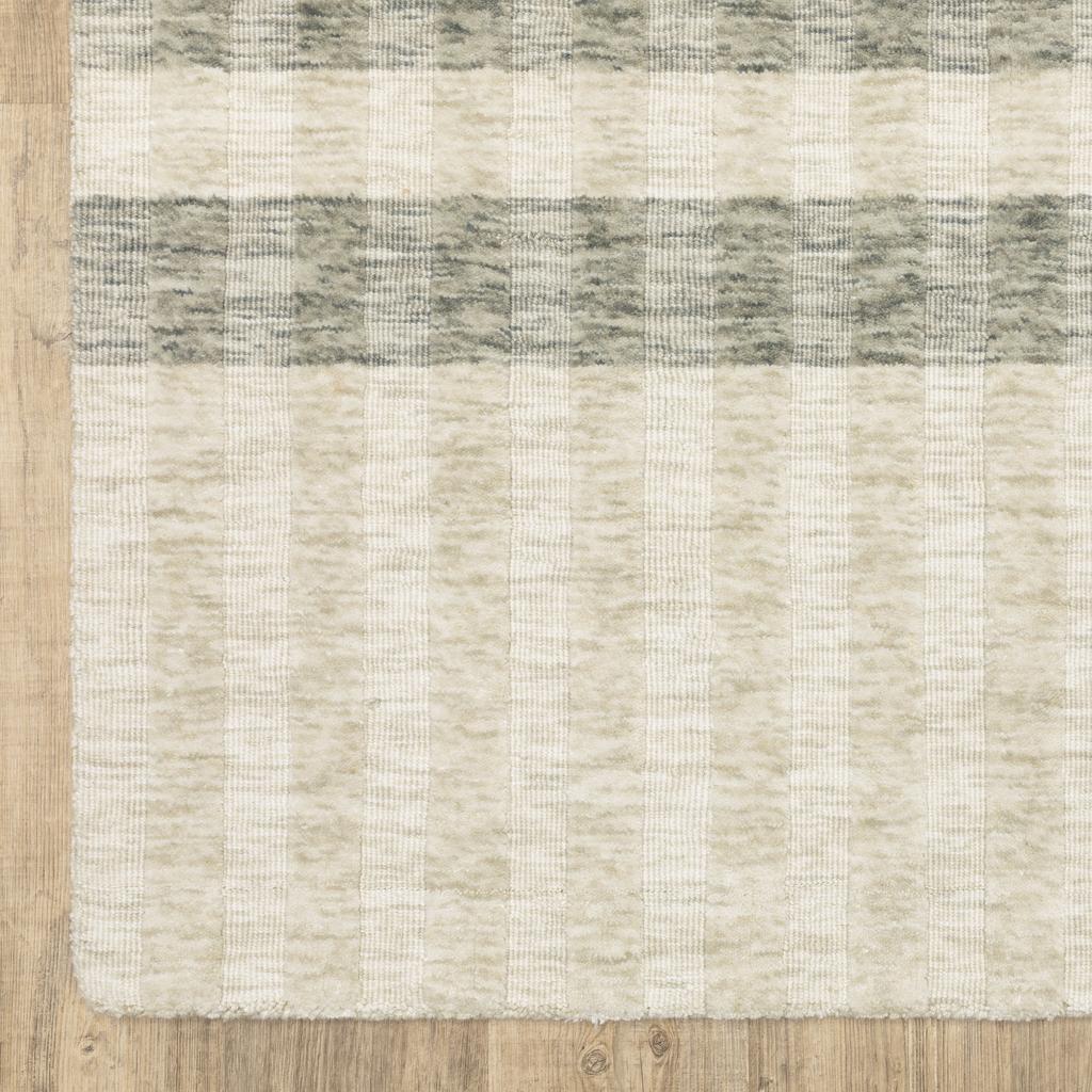 Oriental Weavers Thatcher THA01 Beige Rectangle Indoor Area Rug Striped Pattern-