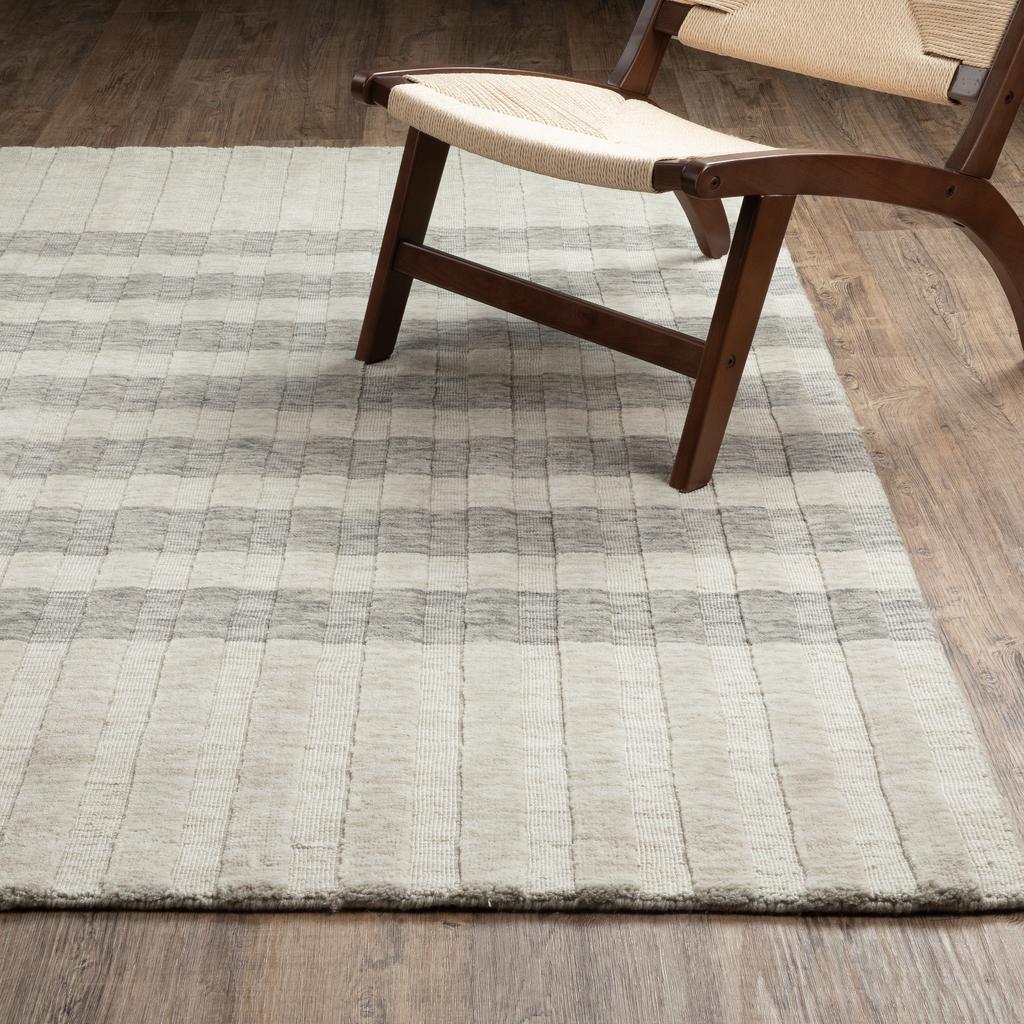Oriental Weavers Thatcher THA01 Beige Rectangle Indoor Area Rug Striped Pattern-