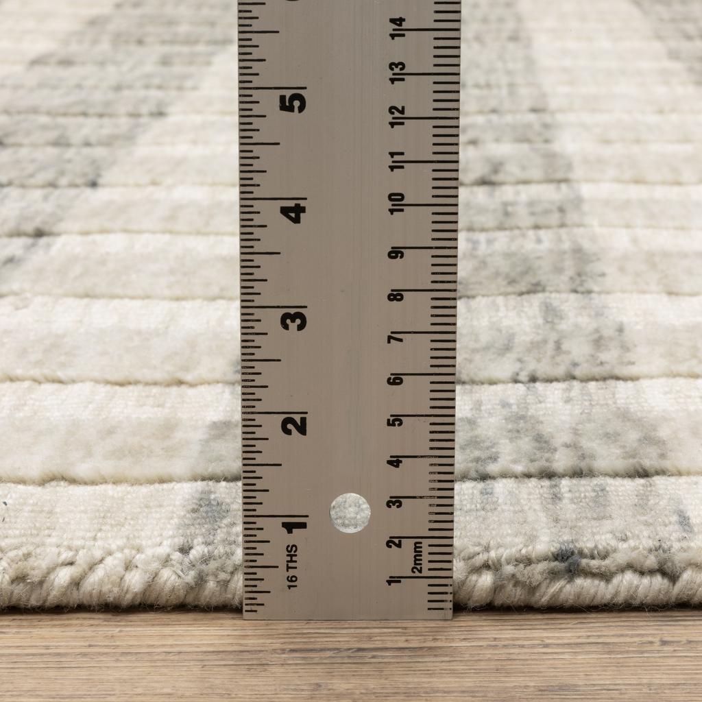 Oriental Weavers Thatcher THA01 Beige Rectangle Indoor Area Rug Striped Pattern-