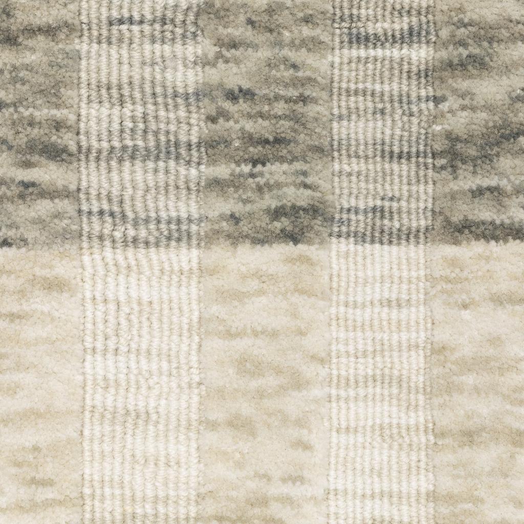 Oriental Weavers Thatcher THA01 Beige Rectangle Indoor Area Rug Striped Pattern-