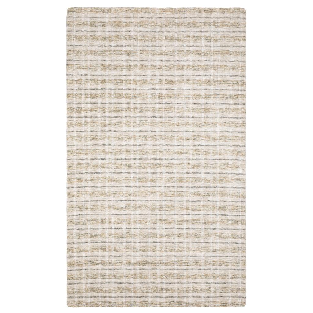 Oriental Weavers Thatcher THA02 Beige Rectangle Indoor Area Rug Striped Pattern-
