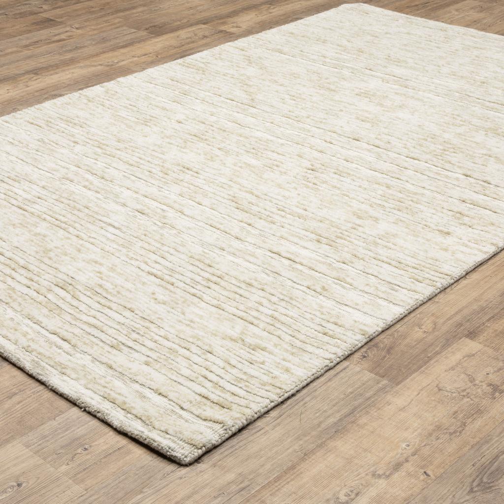 Oriental Weavers Thatcher THA03 Beige Rectangle Indoor Area Rug Striped Pattern-