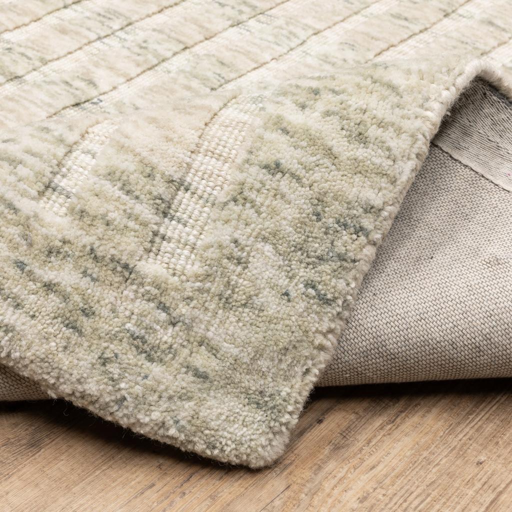 Oriental Weavers Thatcher THA05 Beige Rectangle Indoor Runner Striped Pattern-