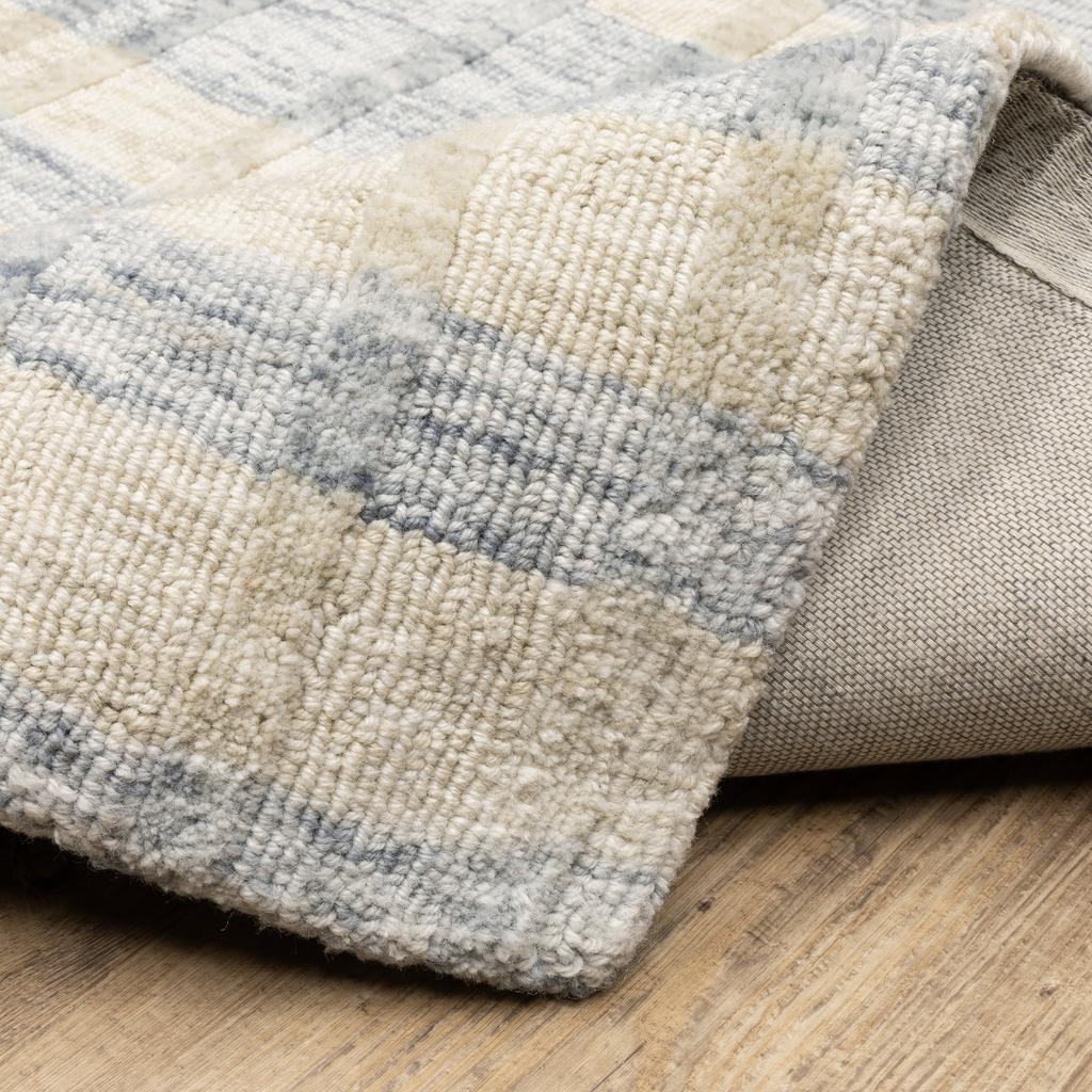 Oriental Weavers Thatcher THA06 Beige Rectangle Indoor Area Rug Striped Pattern-