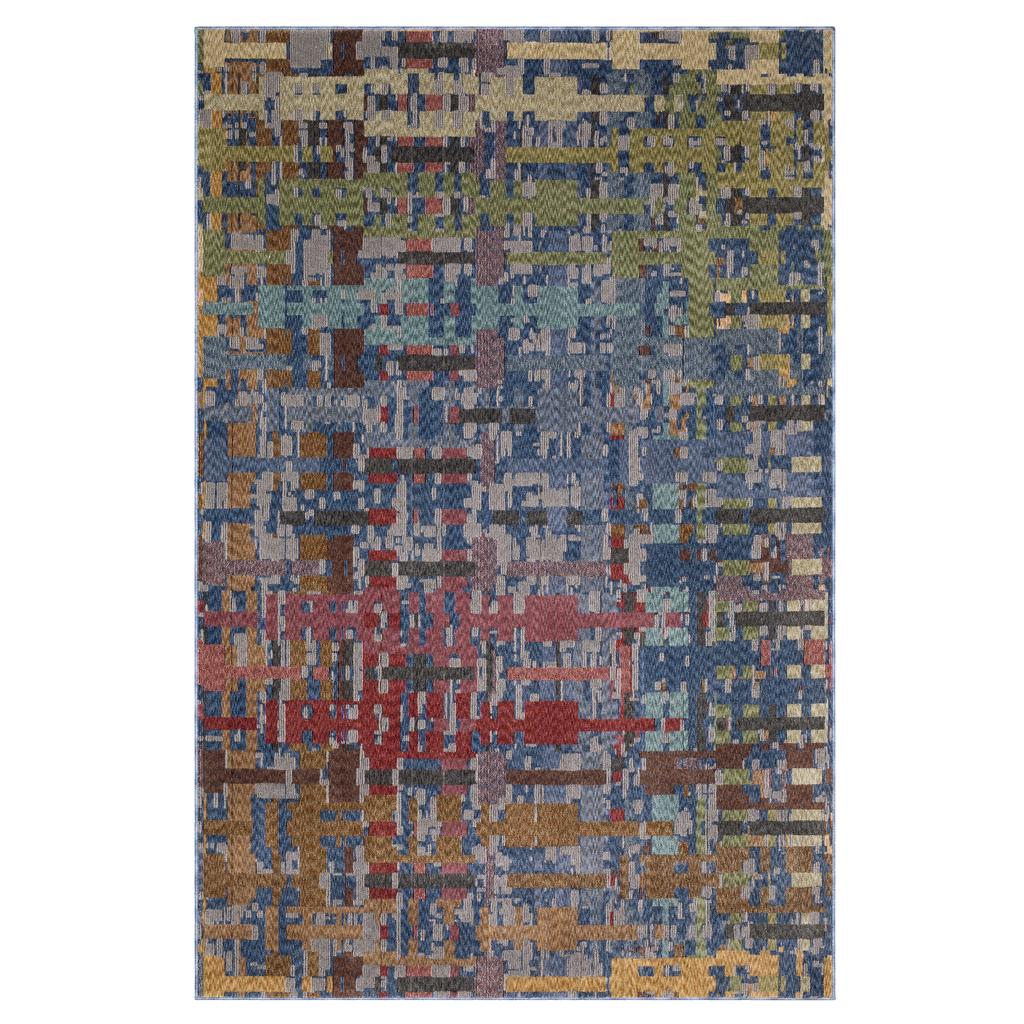 Oriental Weavers Tisdell TIS03 Blue Rectangle Indoor Area Rug Abstract Pattern-